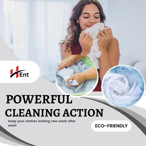 Hent Dynamic Cleanse- Matic Top Load Washing Machine Liquid Detergent with 2x Stain Removal and Colour Protect Technology