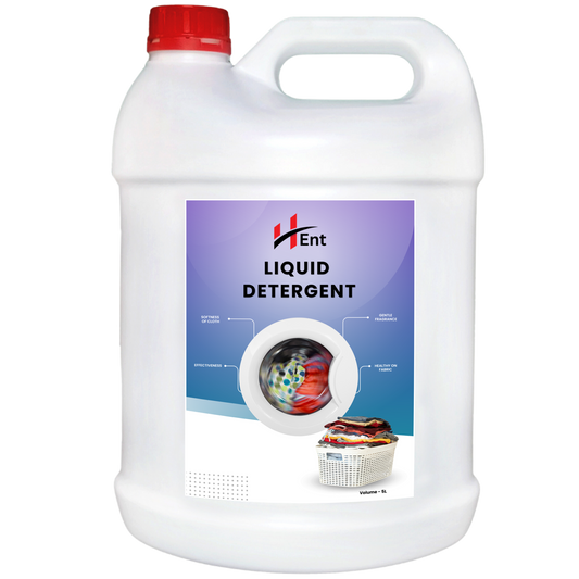 Hent Liquid Detergent 5 Litre, Laundry Liquid for Fabric Care
