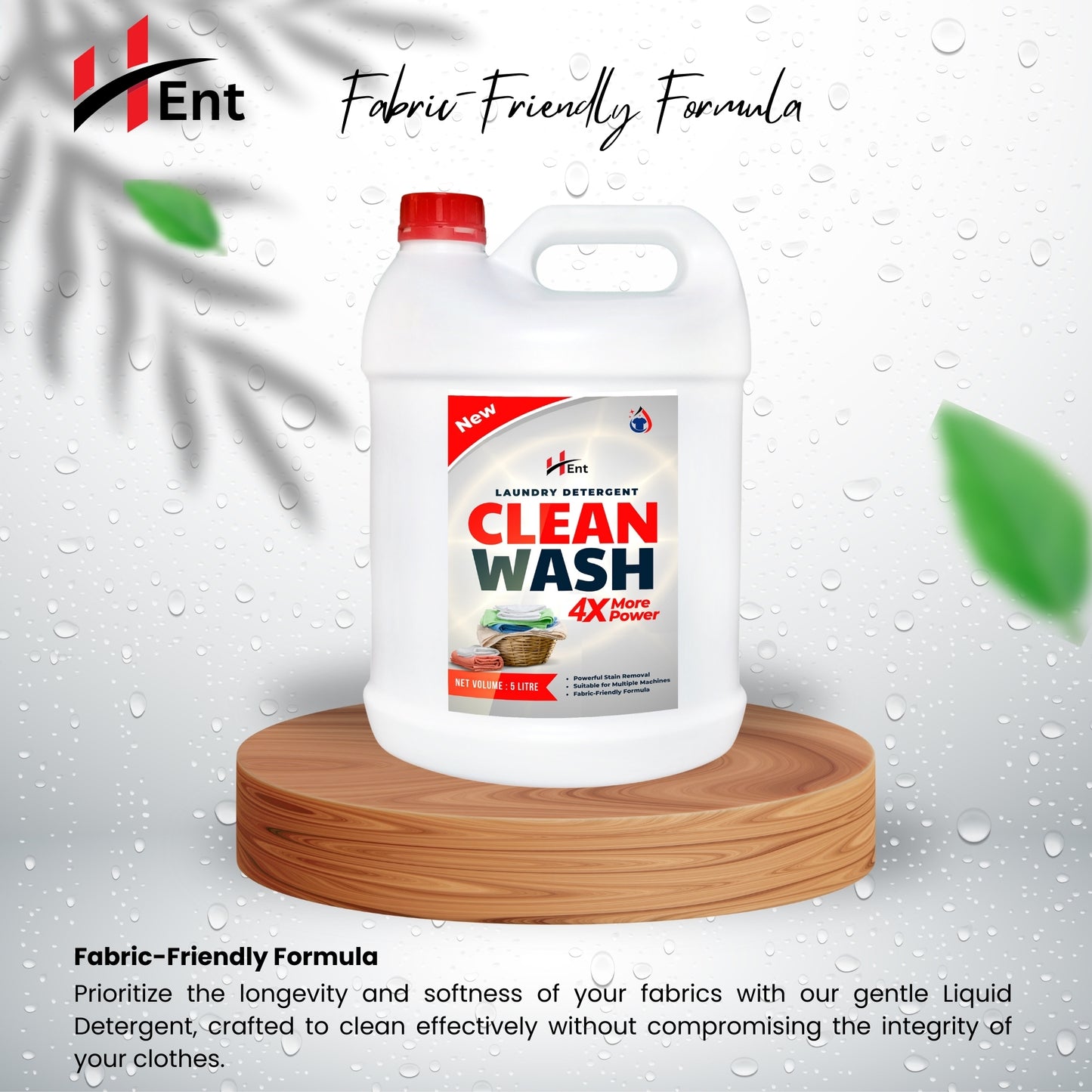 Hent Complete Fabric Care - Liquid Detergent 5 Liter