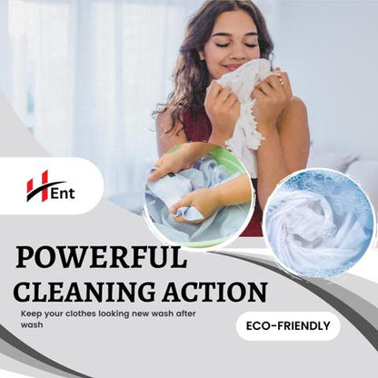Hent Dynamic Cleanse- Matic Top Load Washing Machine Liquid Detergent with 2x Stain Removal and Colour Protect Technology